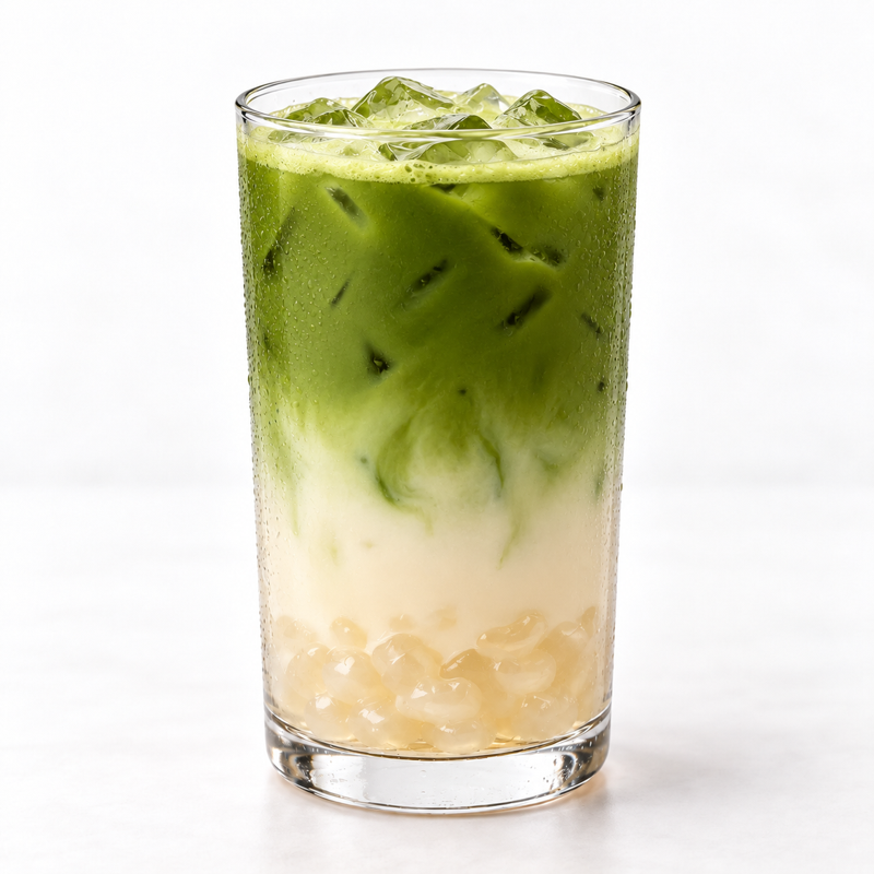 Plain Agar Boba — styled drink