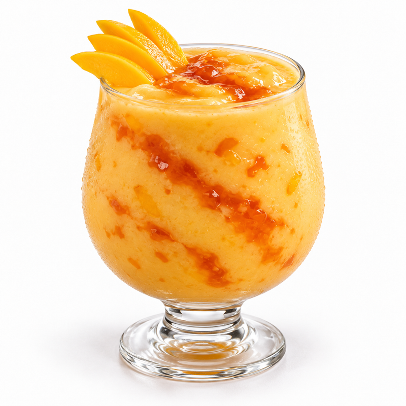 Mango yogurt smoothie — serving suggestion