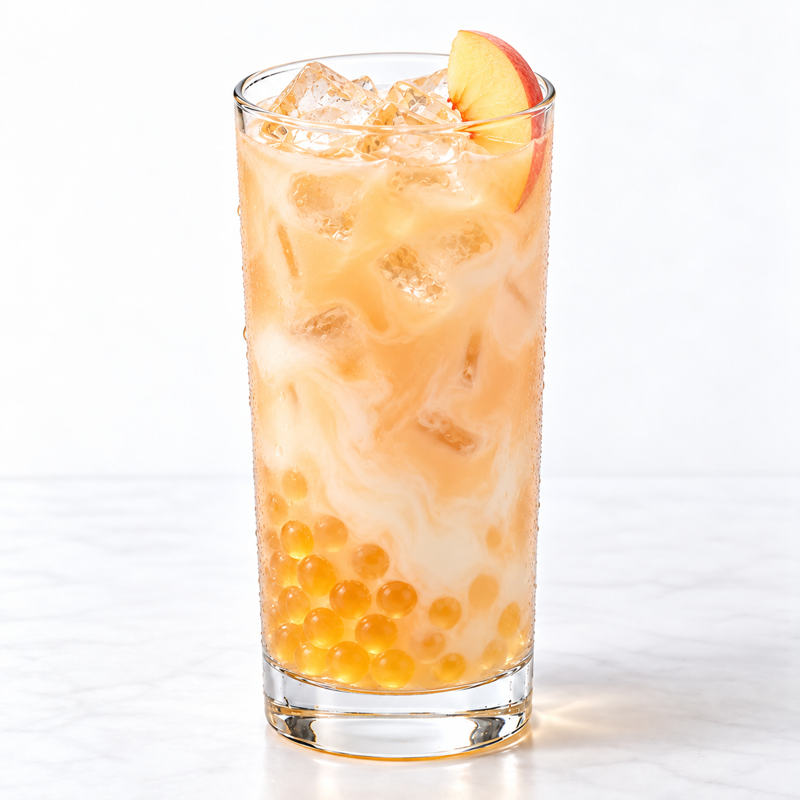 Peach Popping Boba (7.04 lbs / 3.2 kg) — styled drink