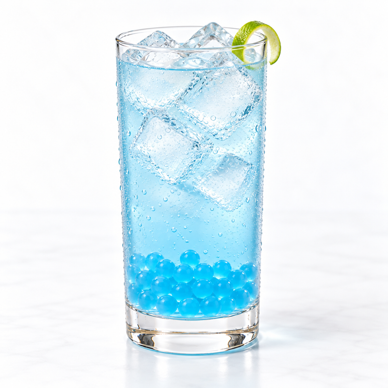 Blue Voltage Energy Popping Boba (7.04 lbs / 3.2kg) — styled drink