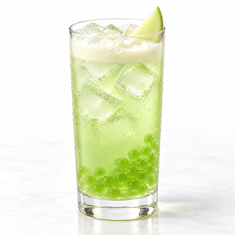 Melon Soda Flavor Popping Boba (7.04 lbs / 3.2kg) — styled drink