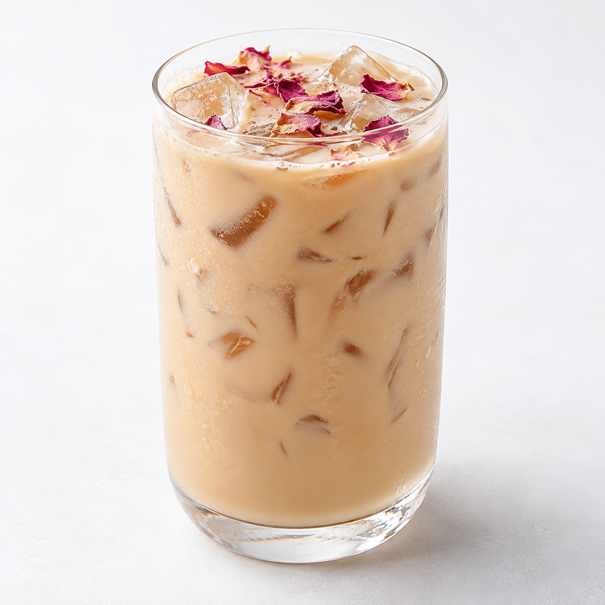 Hojalicious Rose Ceylon Iced Latte — serving suggestion