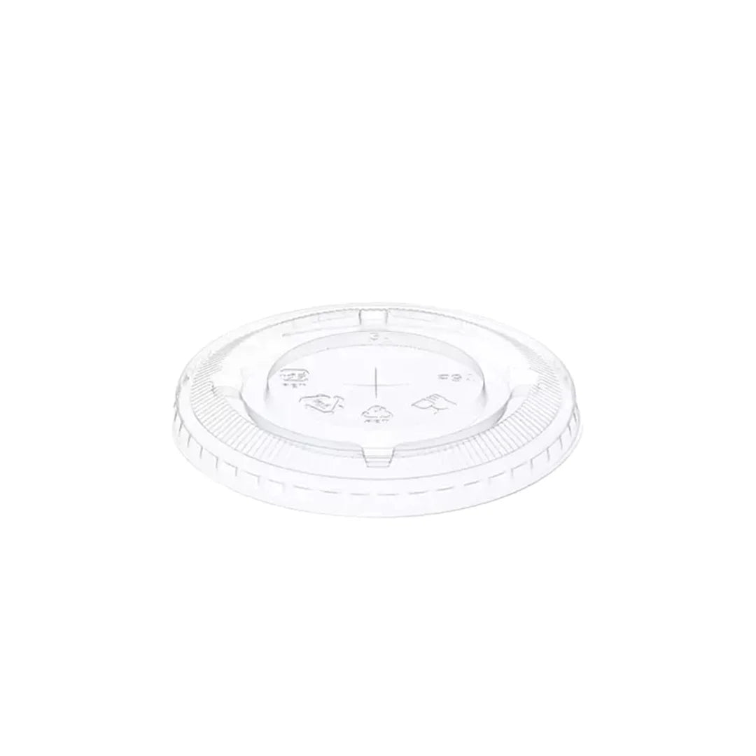 Tapa plana de PET de 95 mm | Tapa transparente a prueba de fugas (1,000/caja)