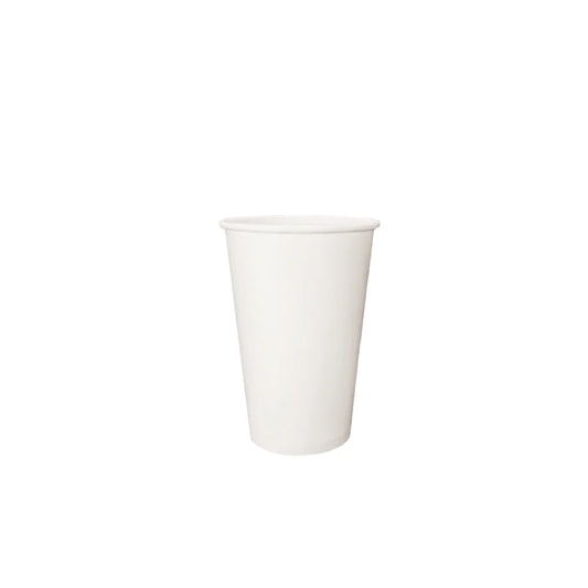 White Single Wall Paper Hot Cup (16oz / 480ml)
