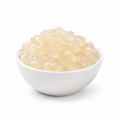 Plain Agar Boba — contents in white bowl