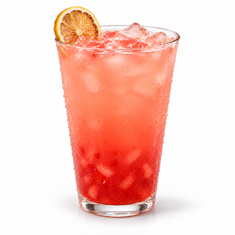 White peach lychee jasmine tea — serving suggestion