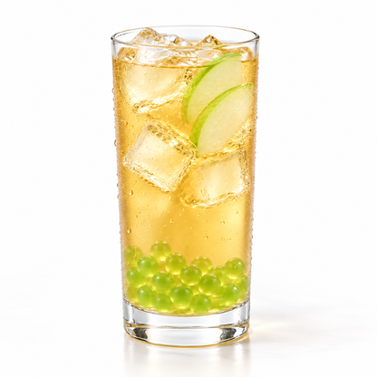 Green Apple Popping Boba (7.04 lbs / 3.2 kg) — styled drink