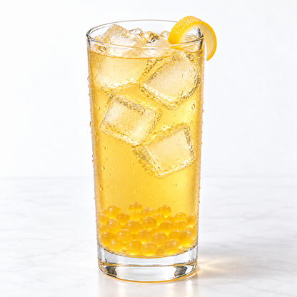Original Flavor Energy Popping Boba (7.04 lbs / 3.2 kg) — styled drink