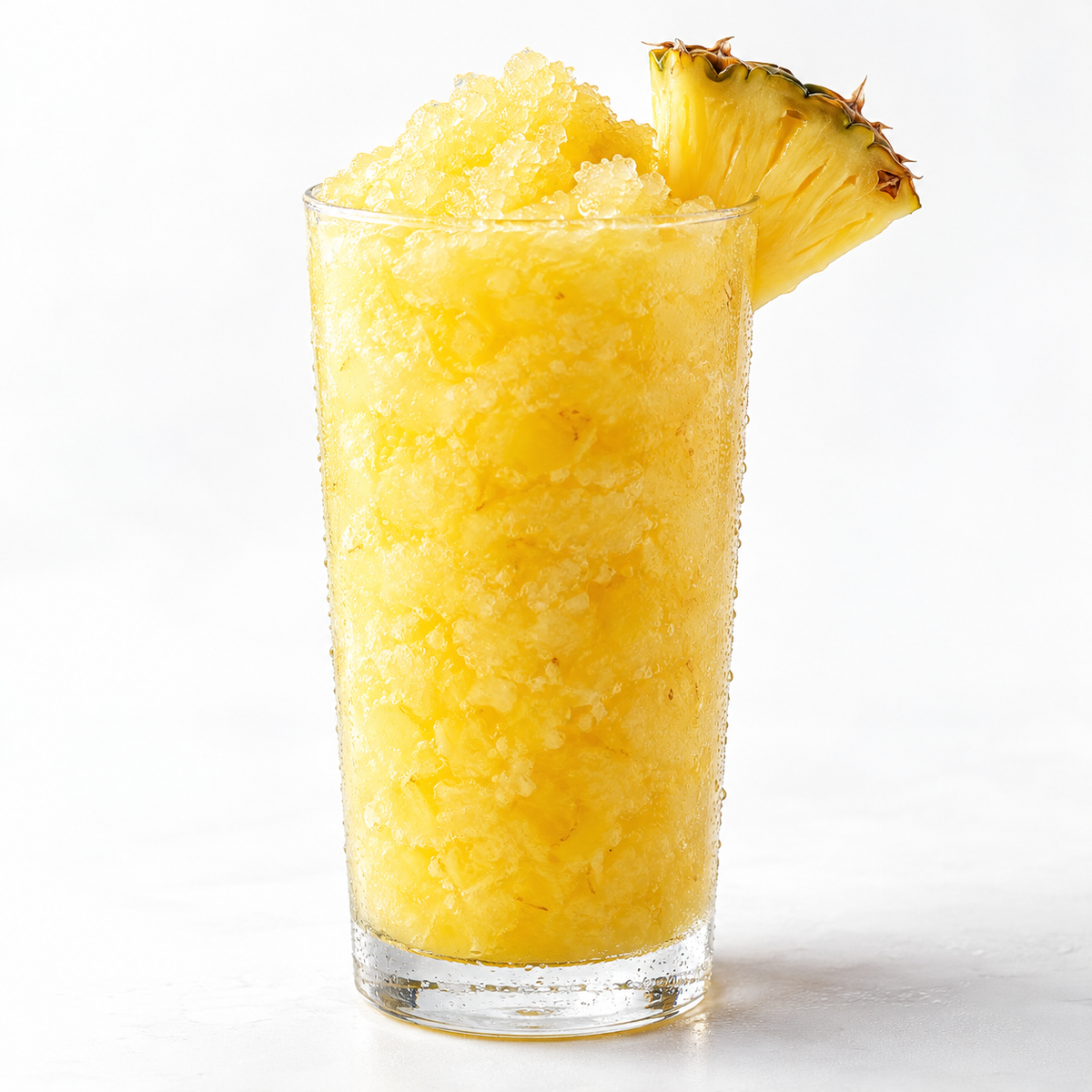Pineapple slushy — serving suggestion
