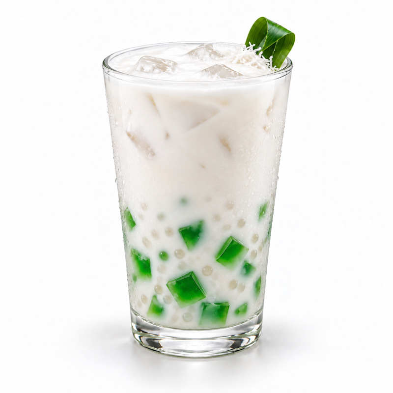 Pandan Jelly Powder — serving suggestion