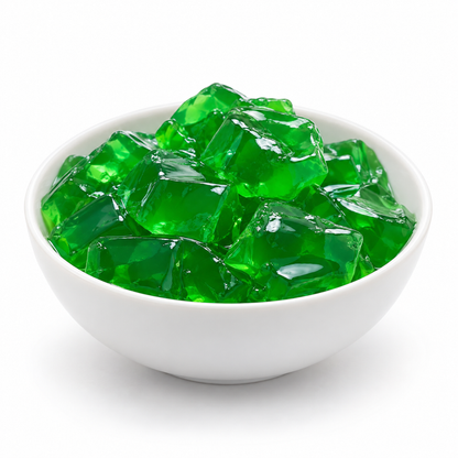 Pandan Jelly Powder — prepared topping