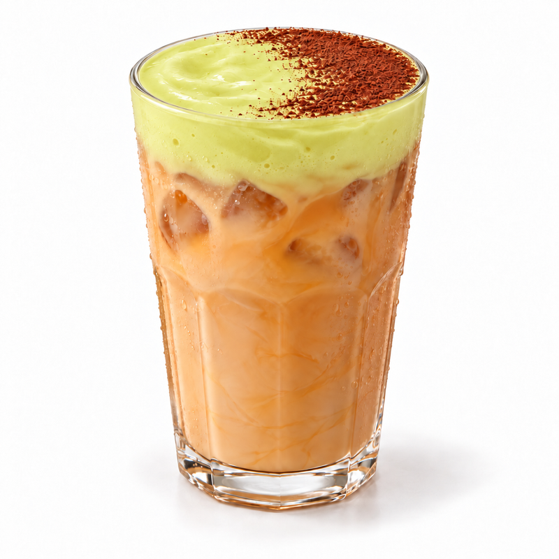 Pistachio Flavor Cream Cap Powder — serving suggestion