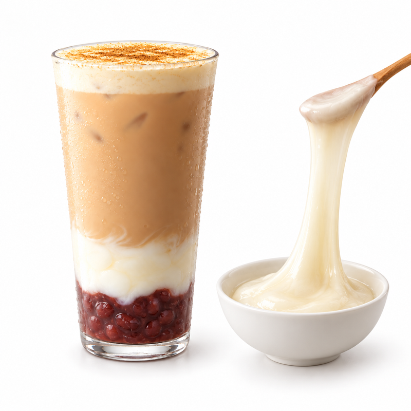 Soft Mochi Powder — serving suggestion