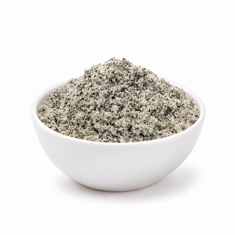 Pure Black Sesame Powder — dry powder contents