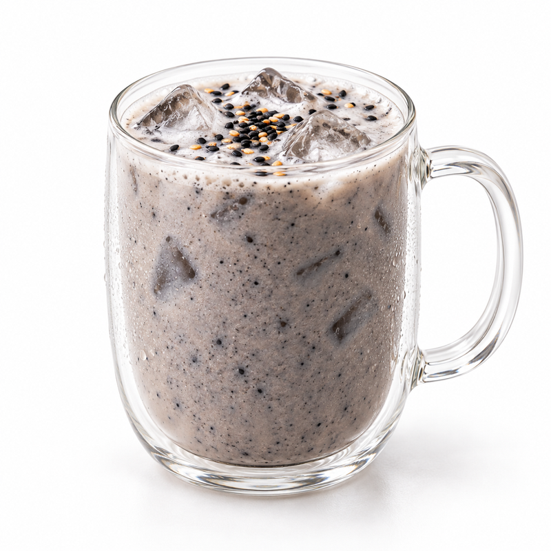Pure Black Sesame Powder — serving suggestion