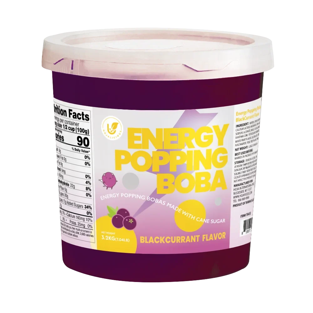 Boba explosiva sabor grosella negra (3,2 kg / 7,04 lbs)