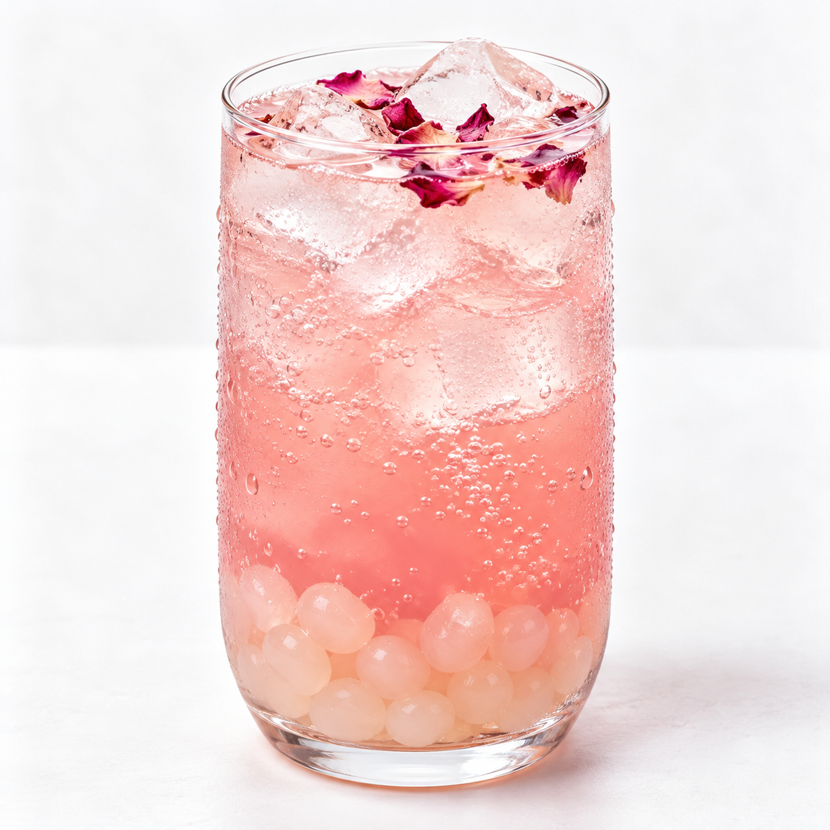 Hojalicious Lychee Rose Sparkling Drink — serving suggestion