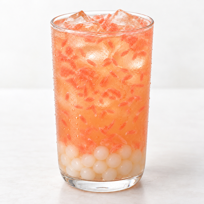 Hojalicious Grapefruit Jin Xuan Tea with Yogurt Boba — serving suggestion