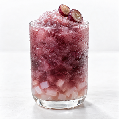 Hojalicious Grape Aloe Oolong Slush — serving suggestion